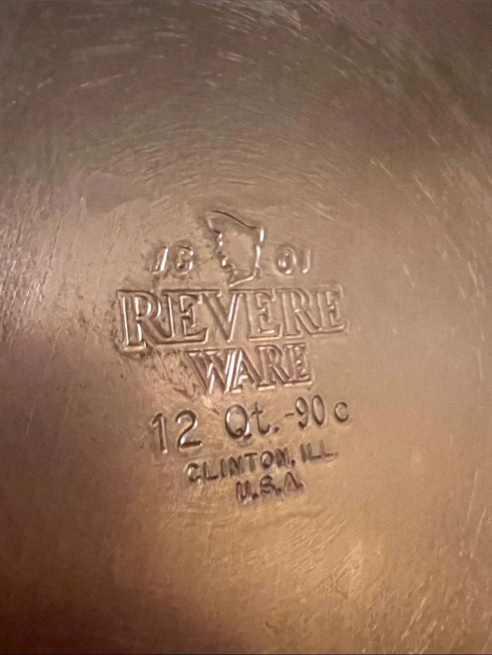 Revere Ware Vintage Copper-Clad Stainless Steel Stockpot - Silver & Copper. NIB